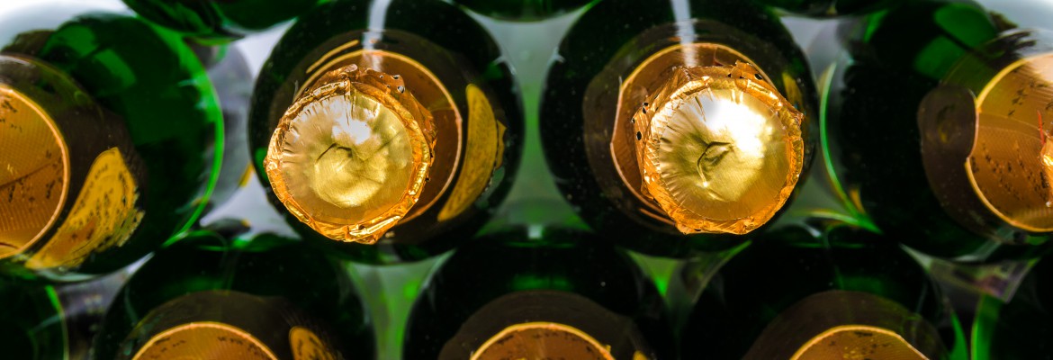 Champagne bottles