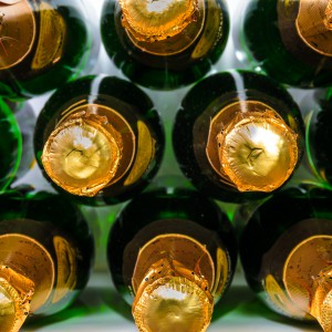 Champagne bottles