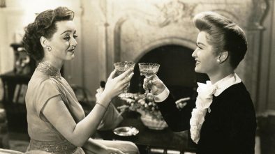 Bette Davis Toasting with Wine