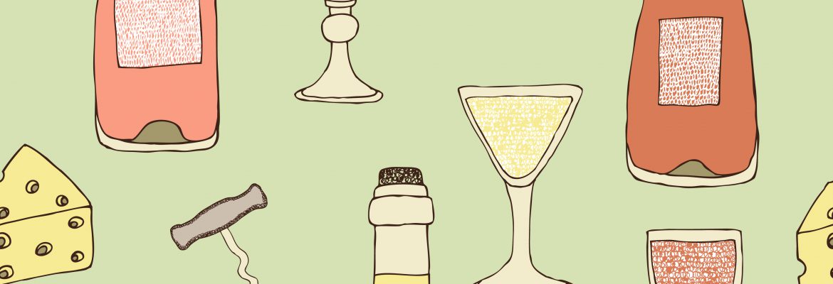 Wine and Cheese Background